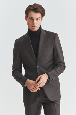 Brązowa marynarka garniturowa P21WP-3G-092-A