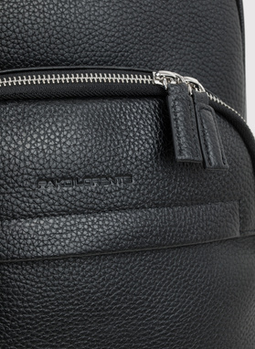 Skórzany plecak męski w kolorze czarnym