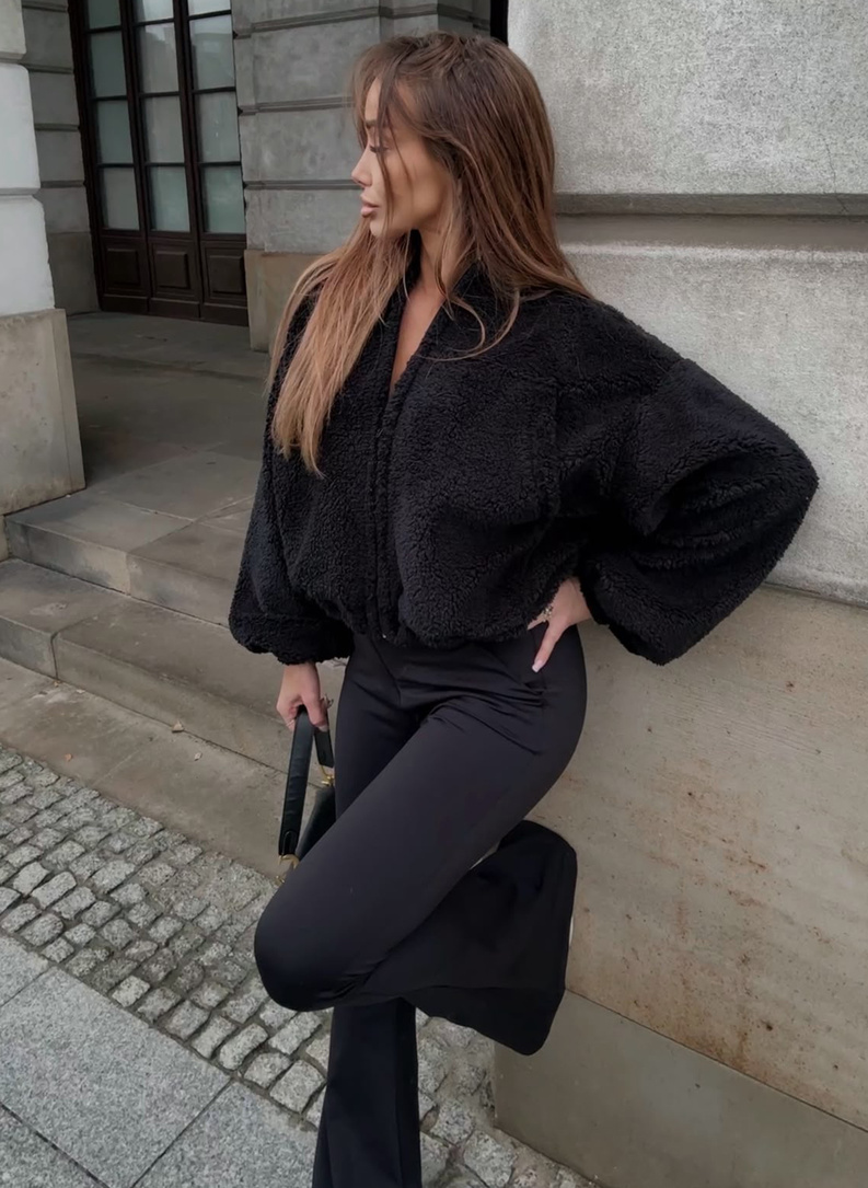 Bluza rozpinana MIŚ w kolorze czarnym