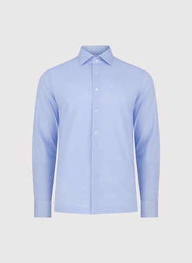Niebieska koszula w prążek