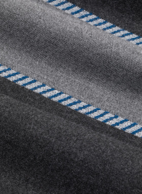 Szary męski szalik w pasy