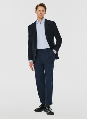 Casualowa marynarka męska w kolorze granatowym