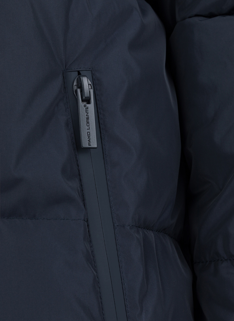 Granatowa zimowa kurtka męska