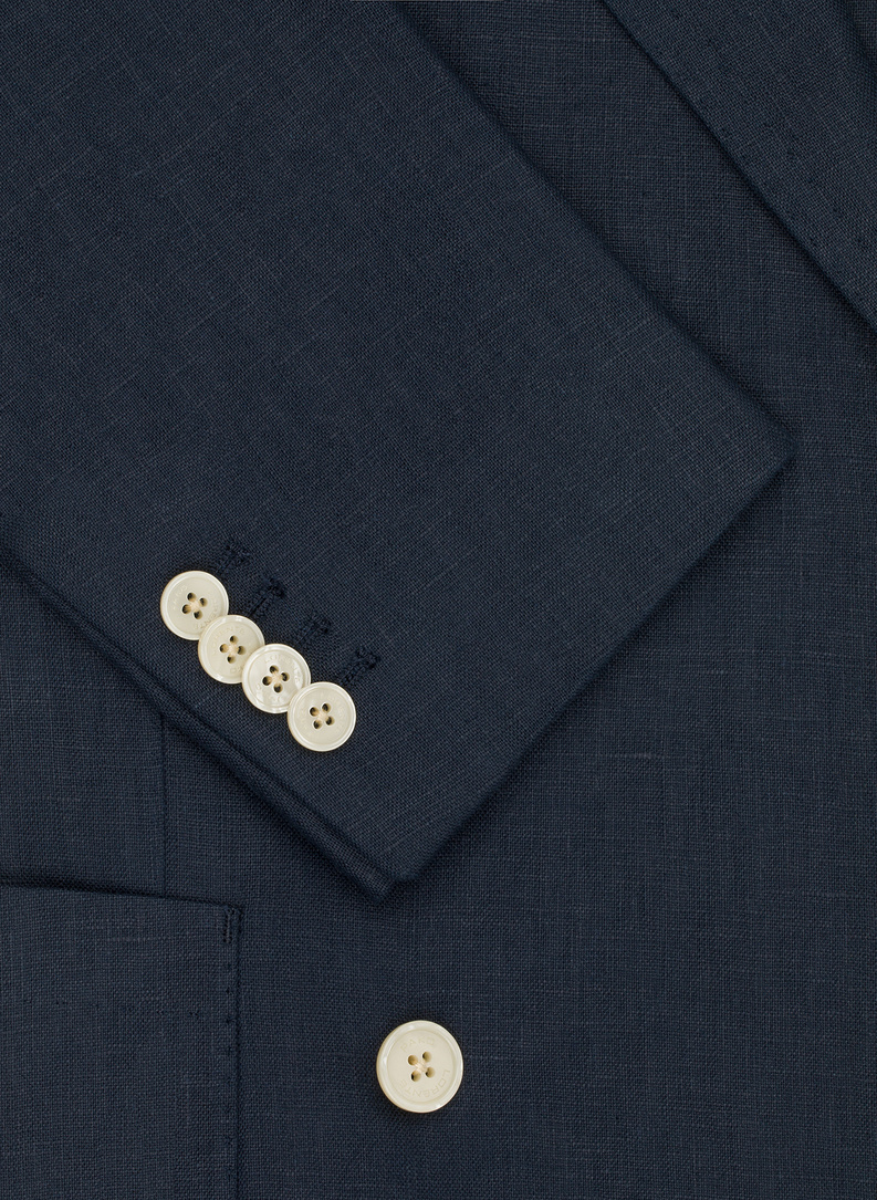 Lniana marynarka dwurzędowa