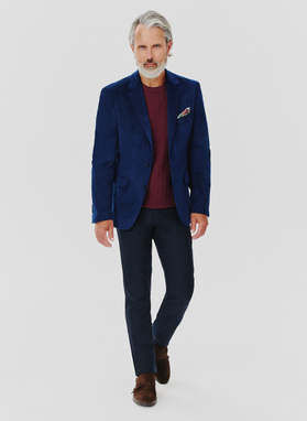 Sztruksowa jednorzędowa marynarka męska