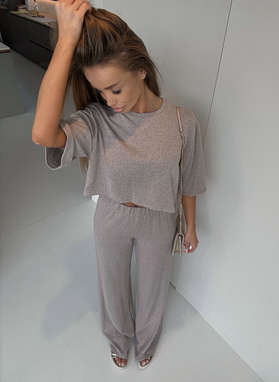 Komplet damski PAKO mokka