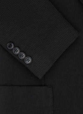 Bawełniana marynarka męska w kolorze czarnym