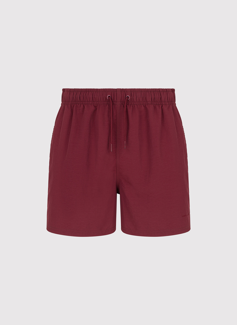 Szorty kąpielowe męskie w bordowym kolorze