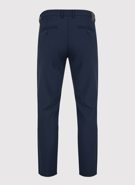 Męskie gładkie granatowe spodnie 