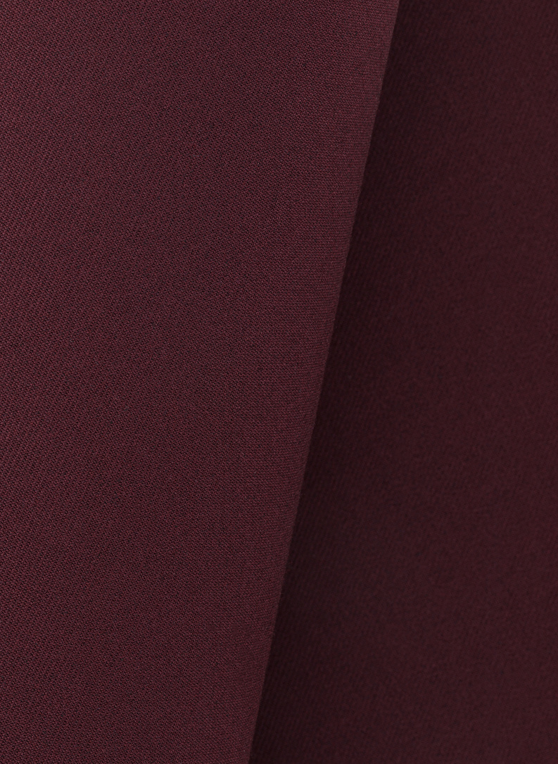 Bordowa gładka poszetka męska 