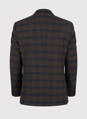 Brązowa marynarka garniturowa P22WP-3G-030-A-S