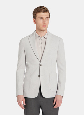 Szara marynarka z dzianiny