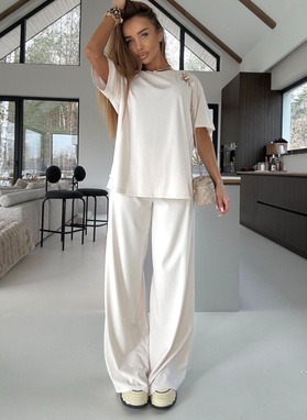 Komplet damski SARA ecru