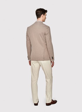 Beżowa męska marynarka casualowa