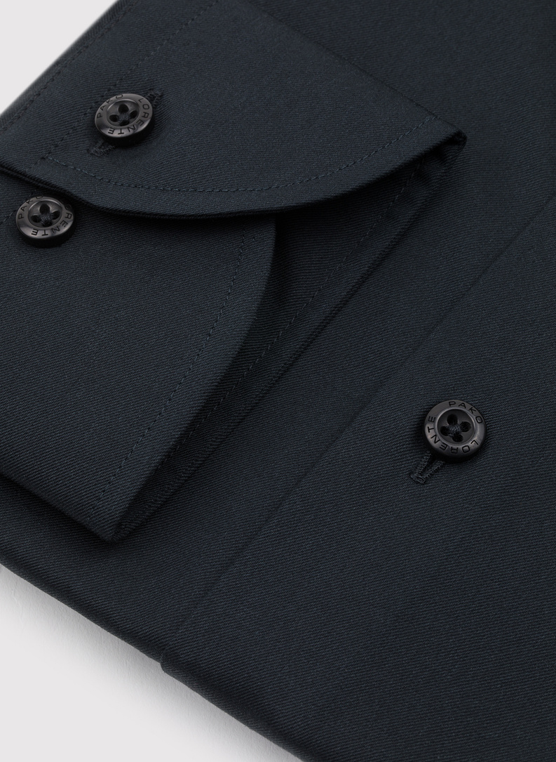 Bawełniana czarna koszula męska