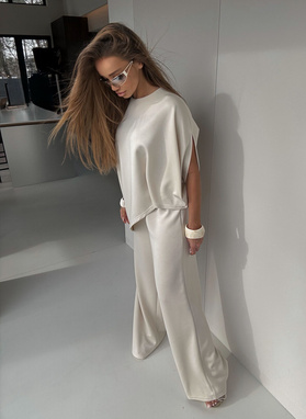 Komplet damski GEO jasnobeżowy