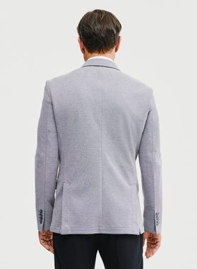 Granatowa marynarka melanż