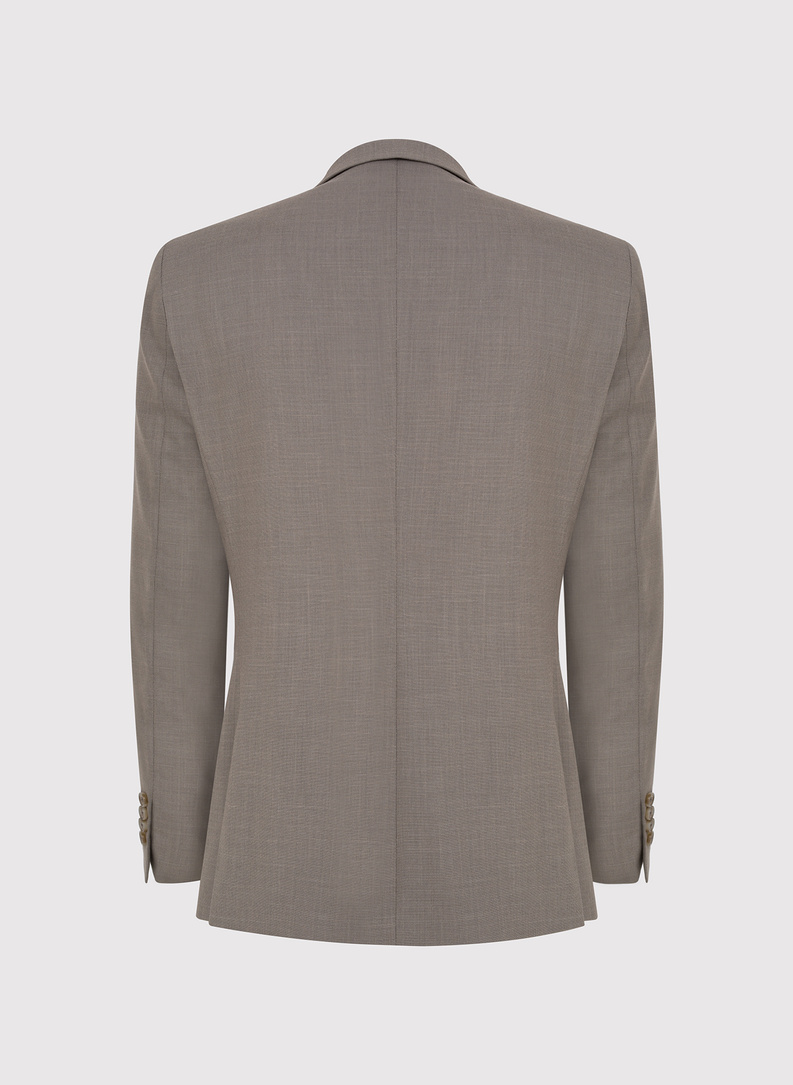 Jasnobrązowy garnitur męski