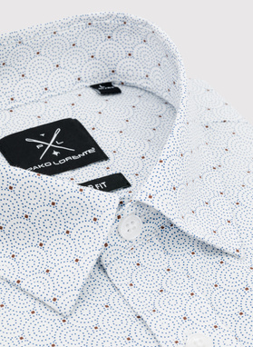 Koszula w kropki o kroju Regular 