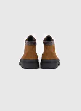 Trzewiki męskie w kolorze brązowym