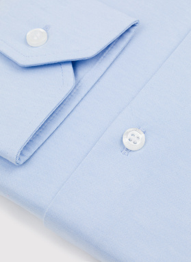 Niebieska koszula męska z długim rękawem