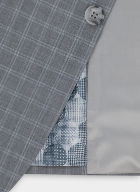 Szara marynarka garniturowa P22SF-3G-008-S-S