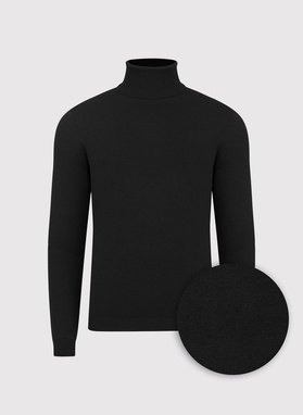 Golf męski w czarnym kolorze