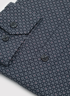 Koszula męska we wzór geometryczny