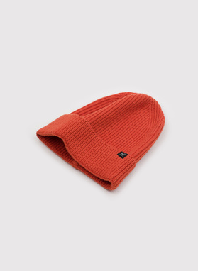 Bawełniana czapka w kolorze pomarańczowym 