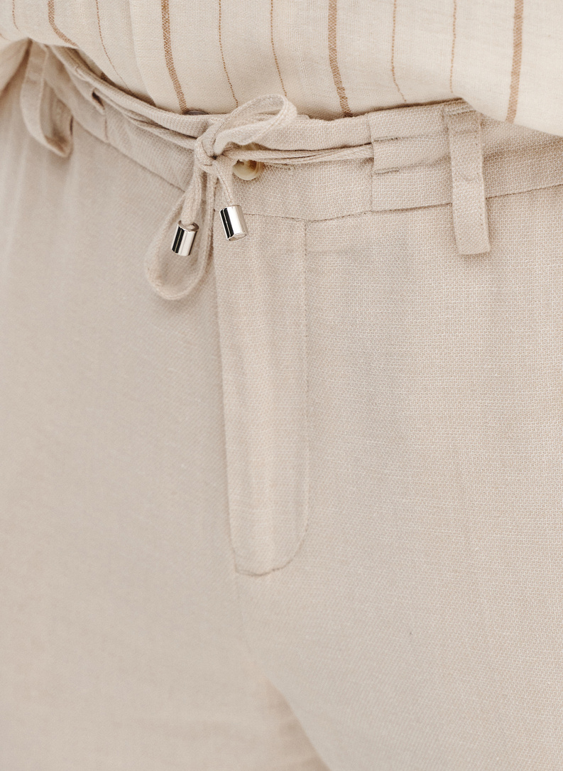 Lniane spodnie męskie