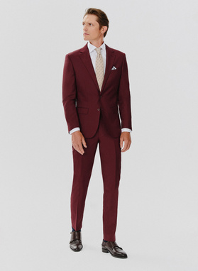Marynarka garniturowa w kolorze burgundowym