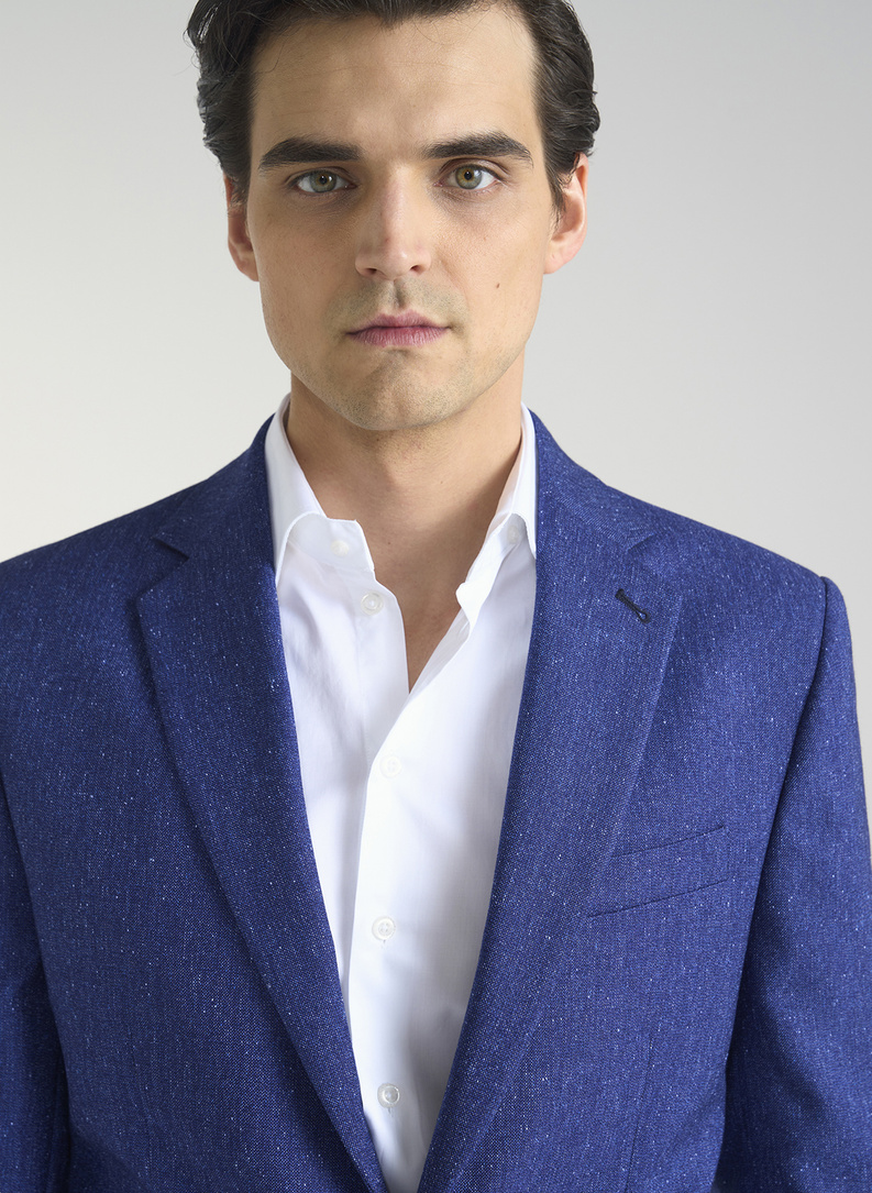 Niebieska marynarka męska