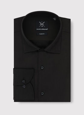 Męska elegancka koszula w kolorze czarnym