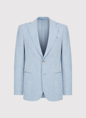 Casualowa marynarka męska w kolorze niebieskim