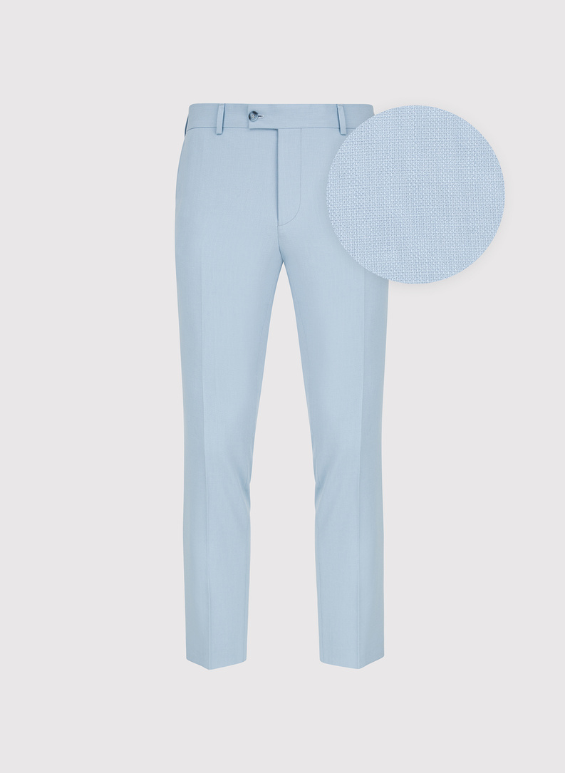 Błękitne spodnie ganiturowe