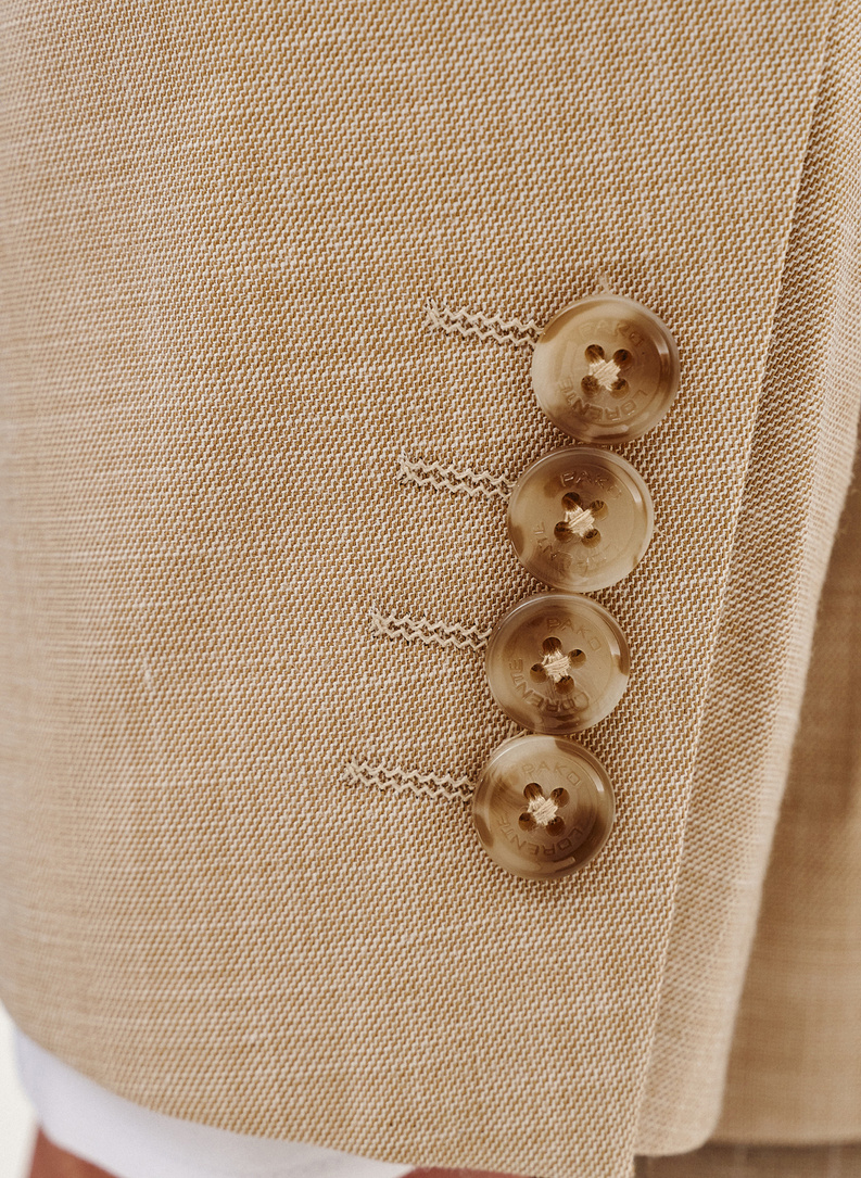 Casualowa marynarka męska w kolorze beżowym