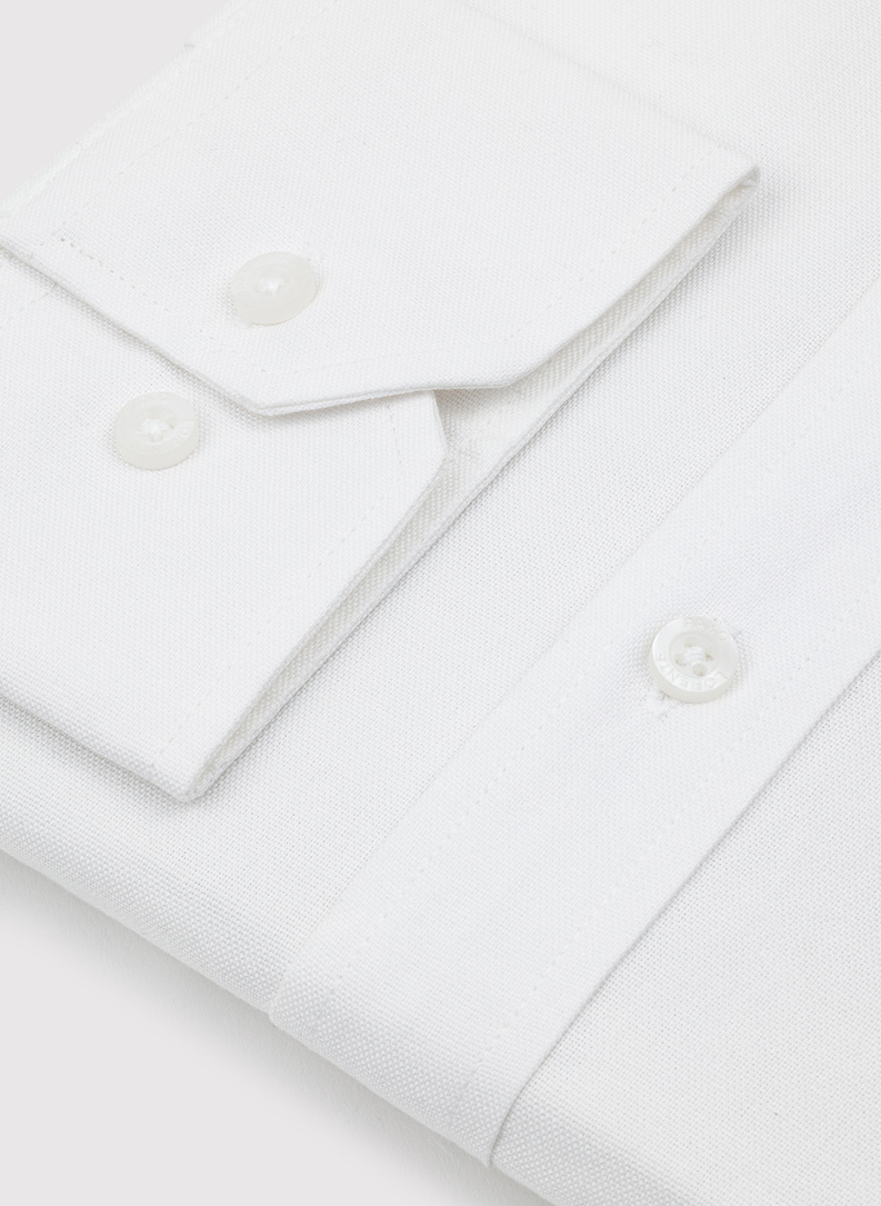 Biała bawełniana koszula męska