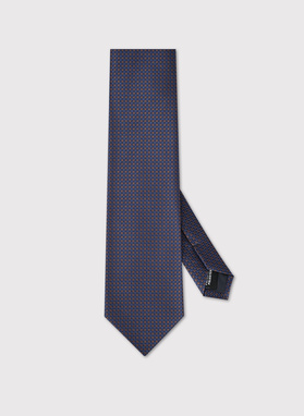 Krawat męski w brązowy wzór