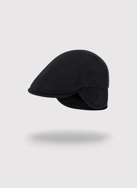 Czarny kaszkiet męski