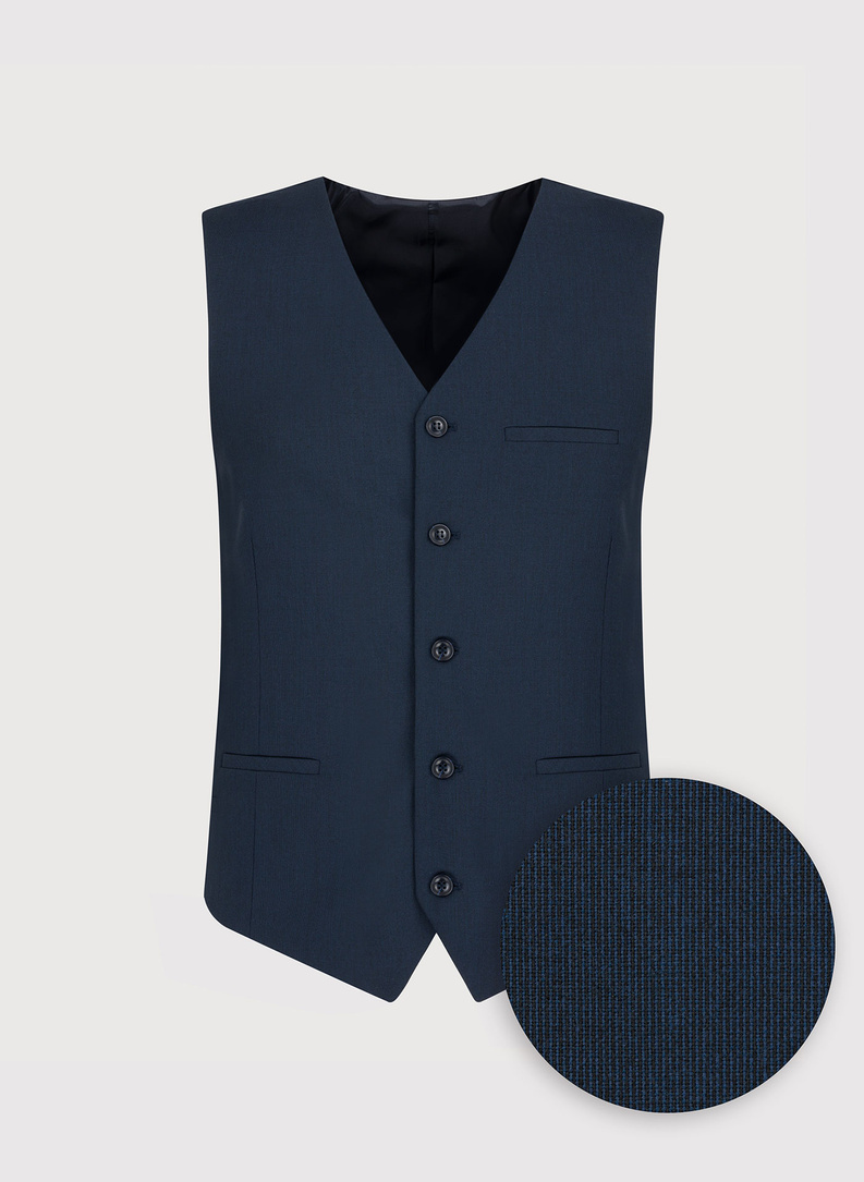 Granatowa kamizelka garniturowa