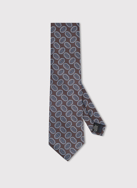 Brązowy krawat męski