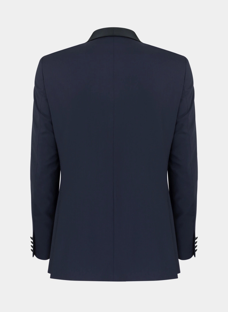 Ślubny granatowy smoking męski