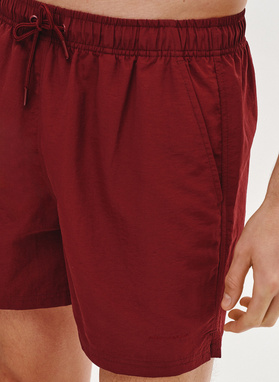 Szorty kąpielowe męskie w bordowym kolorze