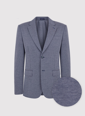 Granatowa marynarka melanż