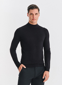 Półgolf męski w czarnym kolorze