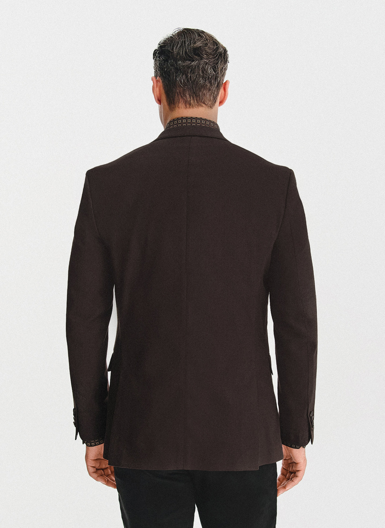 Brązowa marynarka męska