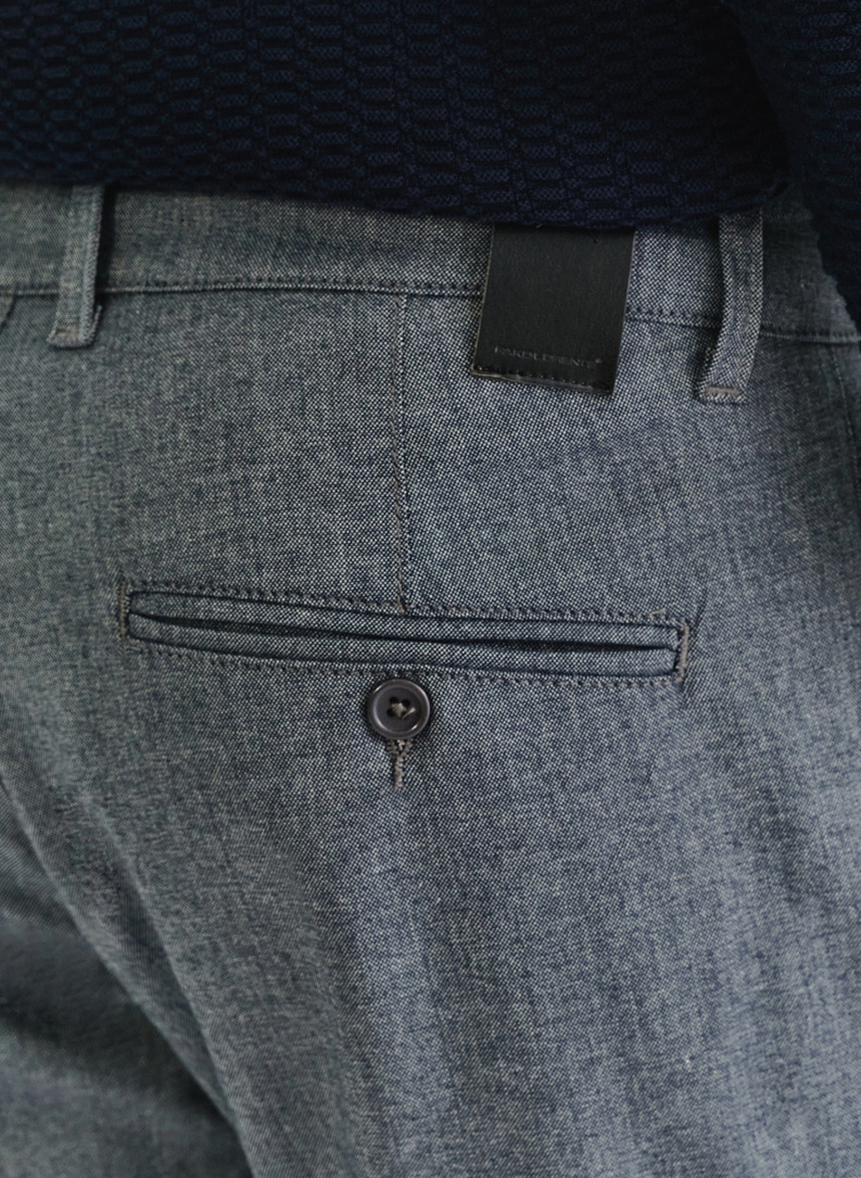 Granatowe casualowe spodnie męskie