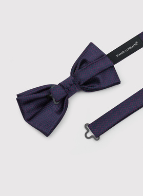 Ciemnofioletowa muszka męska 