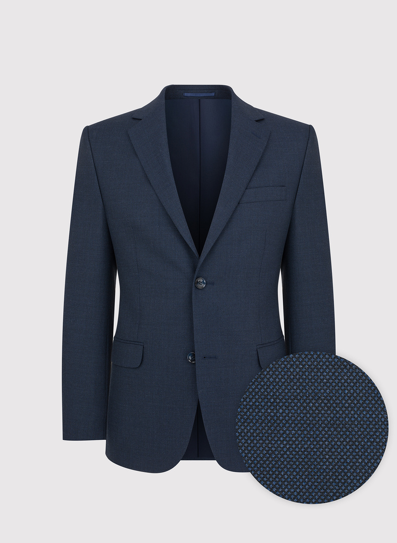 Dwuczęściowy garnitur męski w kolorze granatowym