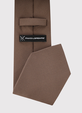 Brązowy krawat męski